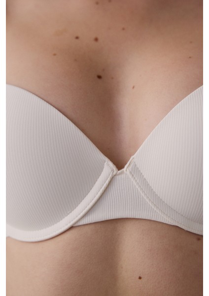 Ekru Liny Balenli Dolgusuz Etkili Sütyen