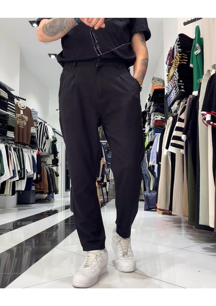 Boyfriend Kesim Keten Pamuk Erkek Pantolon