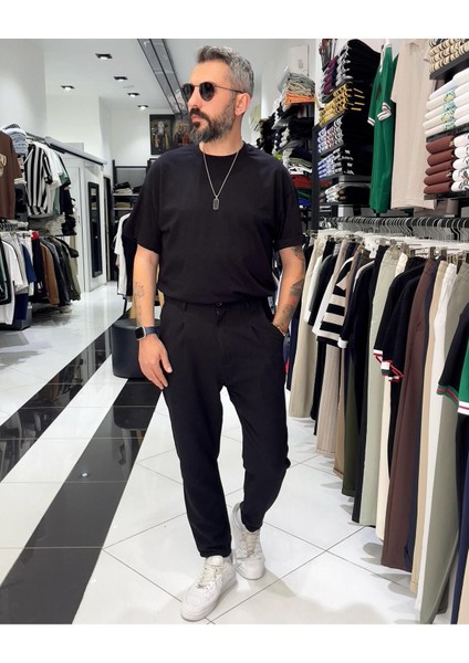 Boyfriend Kesim Keten Pamuk Erkek Pantolon