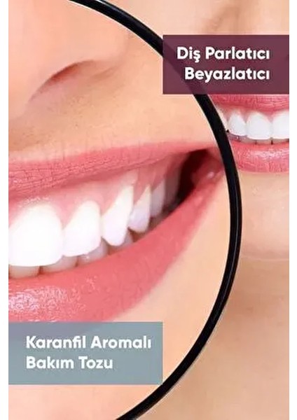 Diş Bakım Tozu Karanfil Aromalı 50g B5 Vitamini İçerir Diş Etlerini Besler fırsatları