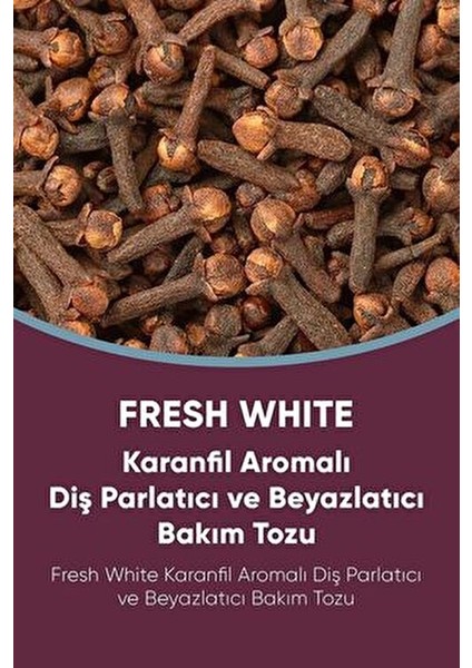 Diş Bakım Tozu Karanfil Aromalı 50g B5 Vitamini İçerir Diş Etlerini Besler indirimleri