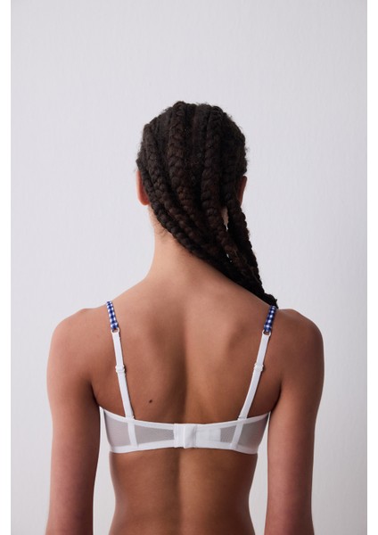 Lotus Lace Kırık Beyaz Straplez Sütyen