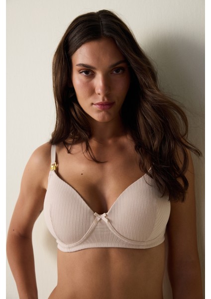 Açık Bej Mama Balensiz Toparlayıcı Emzirme Sütyeni