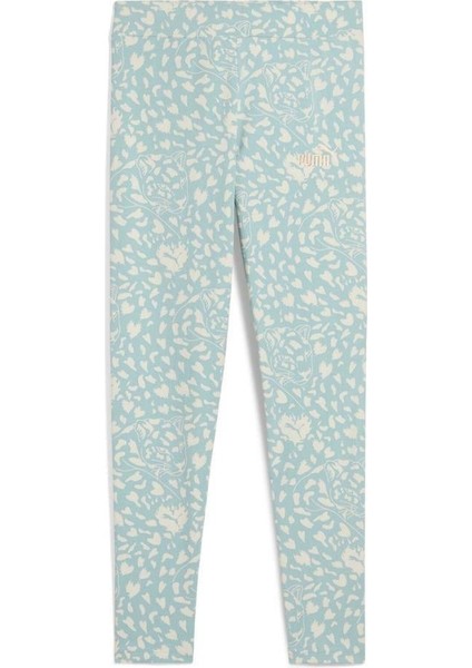 Flamıng Love Aop Leggings-Modern Mint Tayt-Mint Yeşil