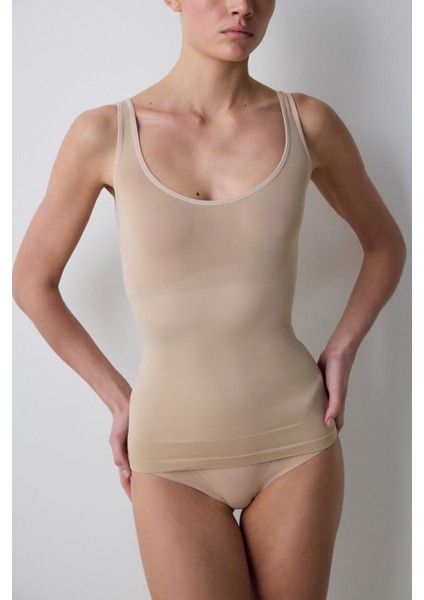 Dikişsiz Seamless Atlet Ten Rengi Korse
