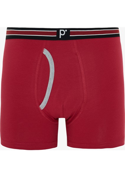 Erkek Red Dots Puantiye Desenli Organik 3'lü Boxer