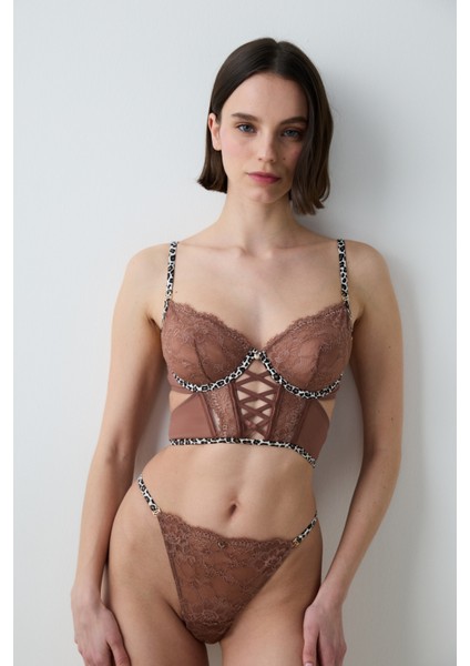 Leo Wire Kahverengi Büstiyer