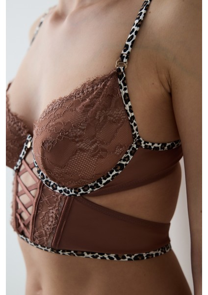 Leo Wire Kahverengi Büstiyer