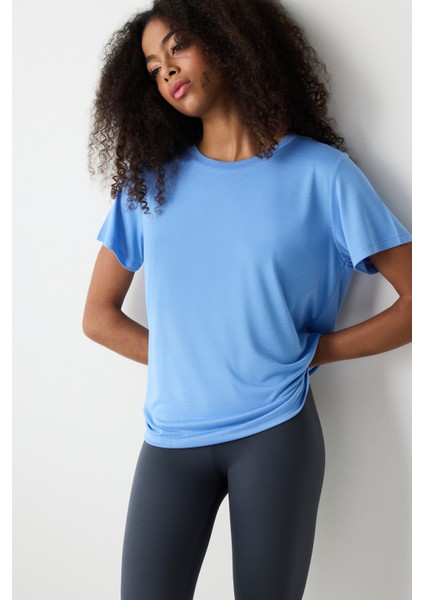 Mavi Bisiklet Yaka Regular Fit Modal Tişört