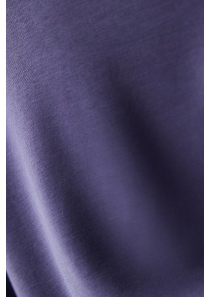 İndigo Bisiklet Yaka Regular Fit Modal Tişört