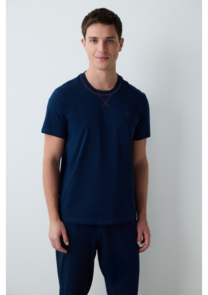 Navy Star Pijama Takımı