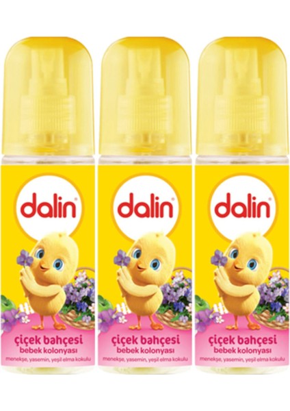 Dalin Bebek Kolonyası Çiçek Bahçesi 150 ml x 3 Adet