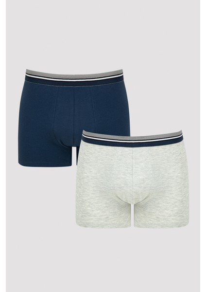 Erkek Pamuklu Mix Basic Same Tape 2li Boxer
