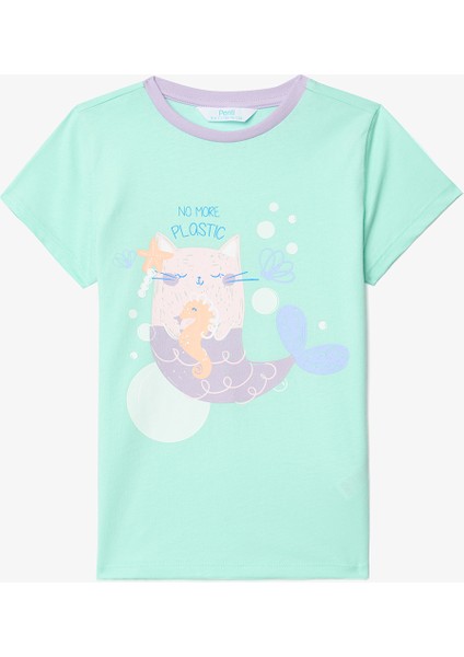 Kız Çocuk Purrmaid Pamuklu 2li Pijama Takımı