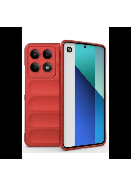 Xiaomi Poco X6 Pro Kılıf Optimum Silikon - Kırmızı