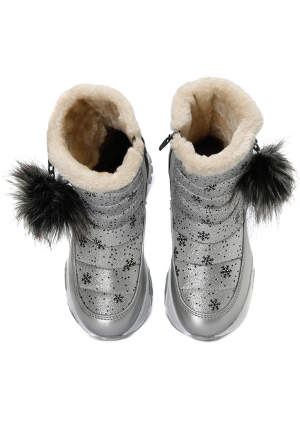Bınono BINONO LENO F 3PR GRI Kız Çocuk Kar Botu