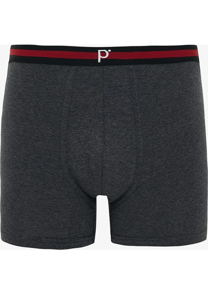 Erkek Organik Çizgili 3'lü Boxer