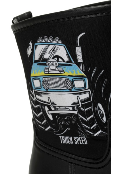 Bınono BINONO ELIS F 3PR Siyah Erkek Çocuk Yağmur Çizmesi