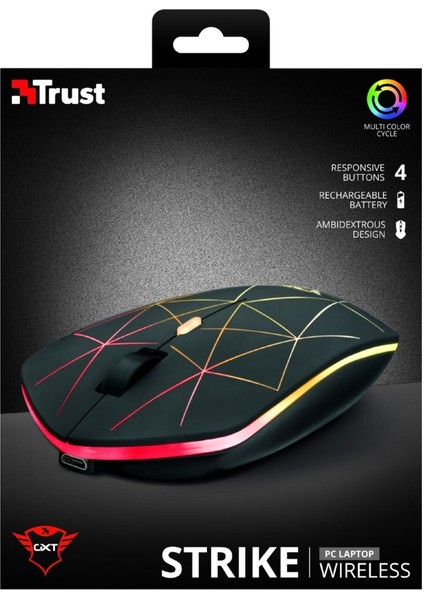 Gxt 117 Strike 1400 Dpı Rgb Kablosuz Gamer Mouse