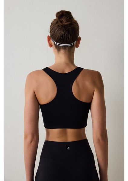 Siyah Orta Destek Join Spor Sütyeni