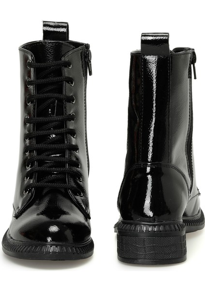 DW21017.R 3pr Siyah Kadın Düz Bot