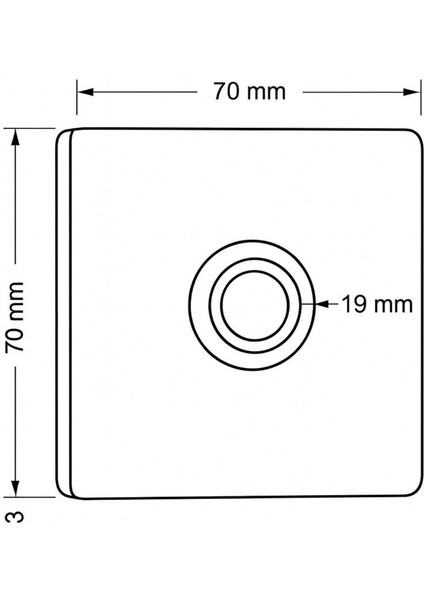 Z403Y Paslanmaz 304 Kare Zil Butonu 70X70MM Yeşil LED fiyatları