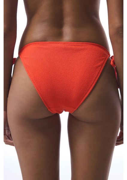 Turuncu Sona Bağlamalı Bikini Altı