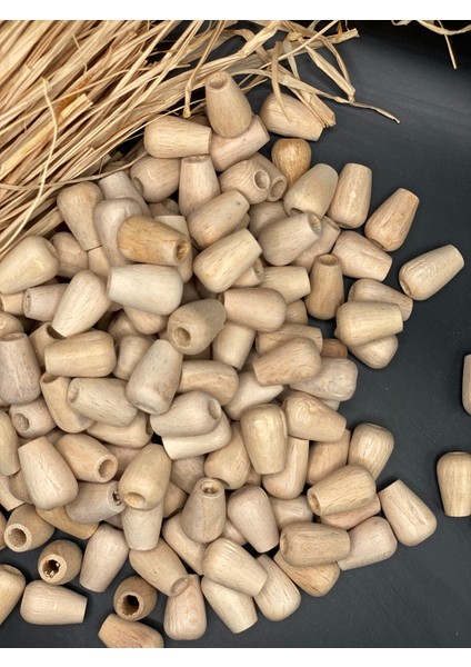 10 mm Damla Oval Ahşap Boncuk (50 Gram 83 Adet) Delik Çapı 4 mm Makrome Çanta Takı Tasarım modelleri