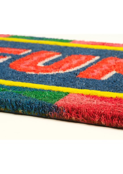 Kerala Coır Kapı Önü Paspası 35X100 cm Koyu Mavi modelleri