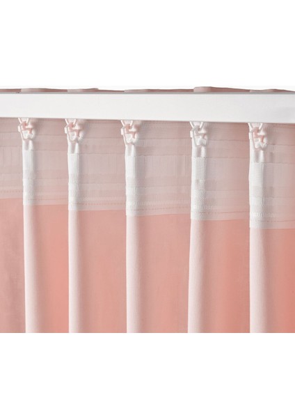 Fon Perde/2 Kanat, Pembe, 145X300 cm modelleri