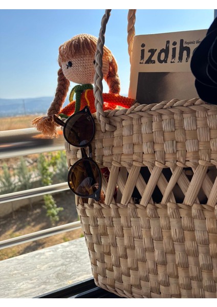 Hasır Plaj Çantası El Yapımı modelleri