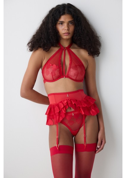 Halter Wire Kırmızı Sütyen - Penti Loves Paris Koleksiyonu