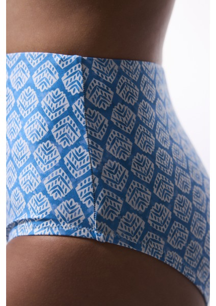 Spring Blue Yüksek Bel Bikini Altı