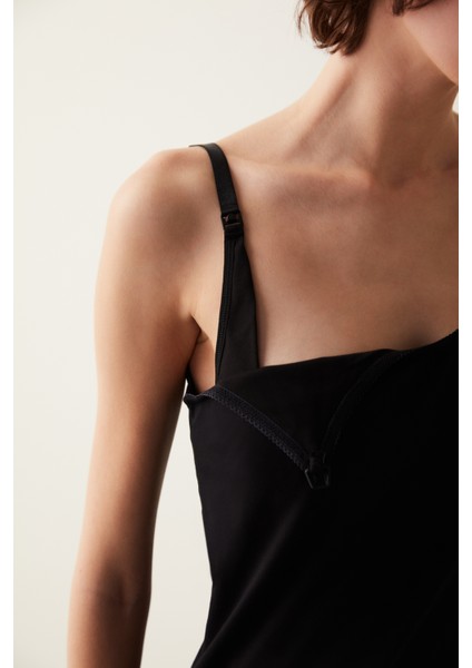 Siyah Penti Mama Anne Emzirme Atleti