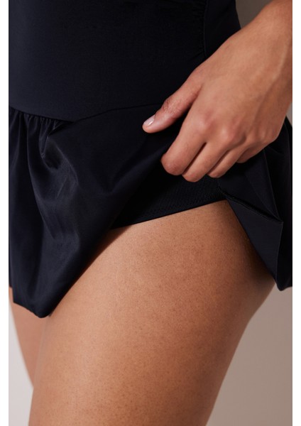 Basic Etekli Korseli Siyah Mayo