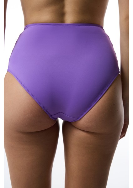 Mor Yüksek Bel Bikini Altı