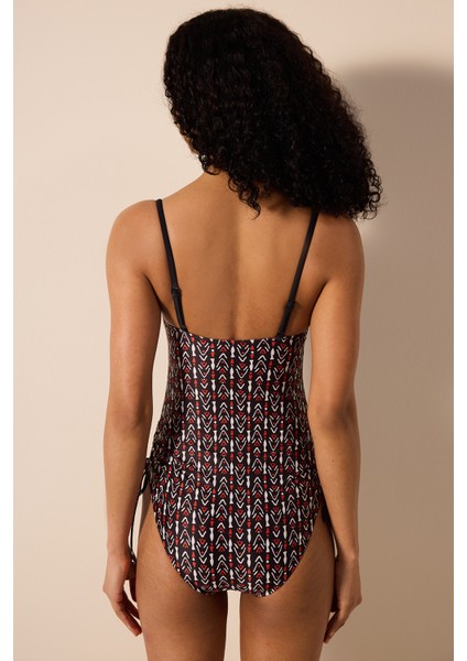 Corus Straplez Balenli Çok Renkli Mayo