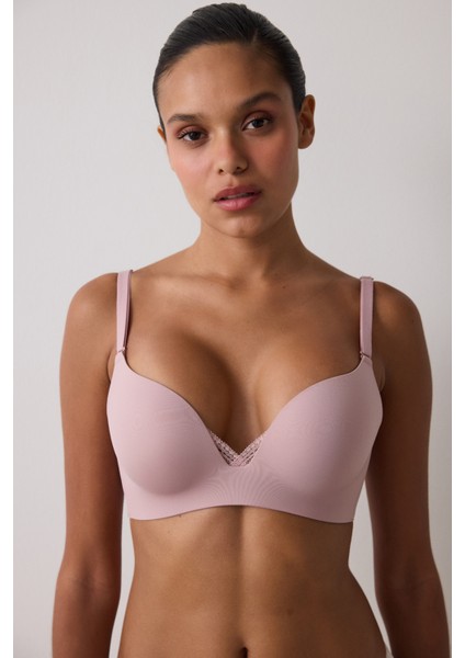 Kirli Pembe Eliza Balensiz Push Up Sütyen