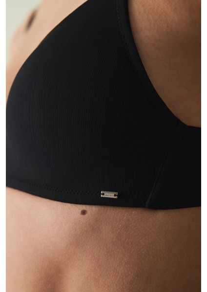 Siyah Comfy Cosy Ayarlanabilir Askılı Balensiz Dolgusuz Sütyen