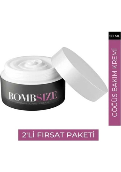 Bomb Sıze Göğüs Dolgunlaştırma Bakım Kremi x 2 Adet