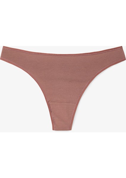 Leopar Desenli Düşük Bel 3'lü Tanga Külot