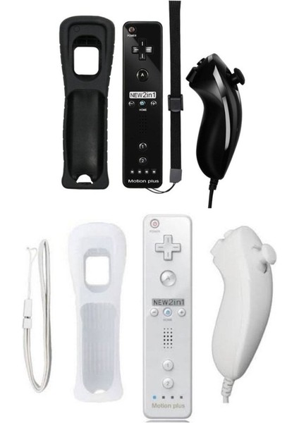 Nintendo Wii 2in1 Motion Plus Remote Kontroller + Nunchuk Kontroller Set
