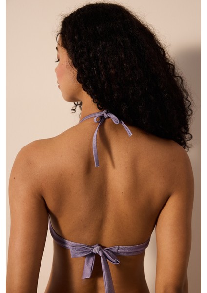 Mena Push Up Simli Mor Bikini Üst