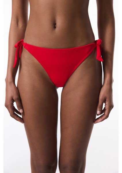 Kırmızı String Düşük Bel Bikini Altı