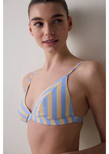 Woven Triangle Çok Renkli Sütyen