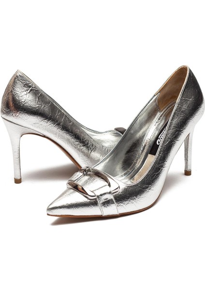 Metal Tokalı Yüksek Topuklu Kadın Abiye Ayakkabı 110 fırsatları