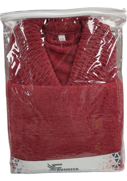 Uzun Kişisel Bornoz ve Havlu-K.mercan (Xxl Beden)