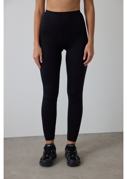 Siyah Ekstra Yüksek Bel Miracle Siluet Tayt