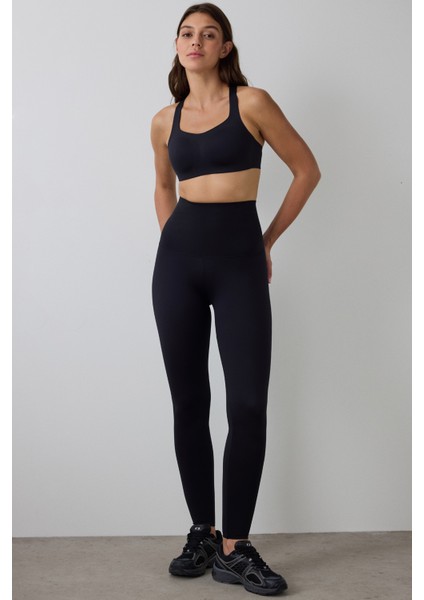 Siyah Ekstra Yüksek Bel Miracle Siluet Tayt