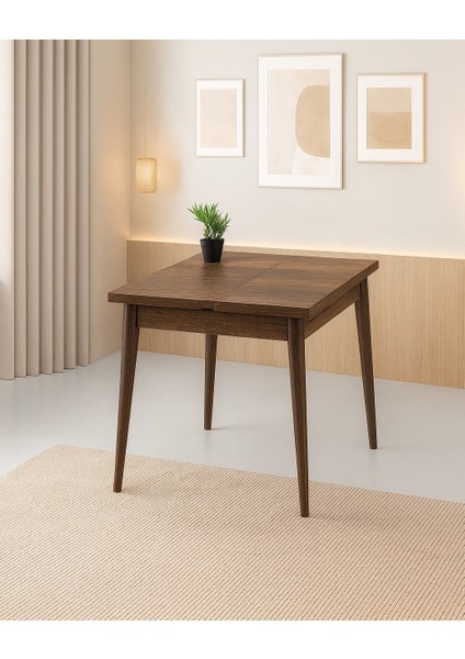 Yanlardan Açılır Büyüyen Yemek Masası Ceviz 75X80CM Sadece Masa Fiyatıdır modelleri